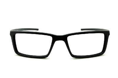 Óculos HB Matte Black - Acetato preto fosco e detalhe metal