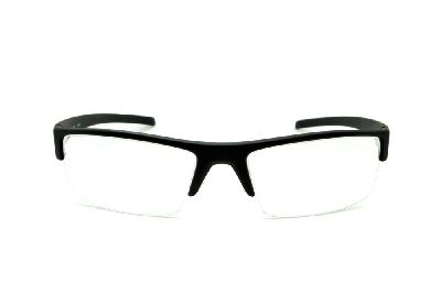 Óculos HB Matte Black - Acetato preto fosco fio de nylon