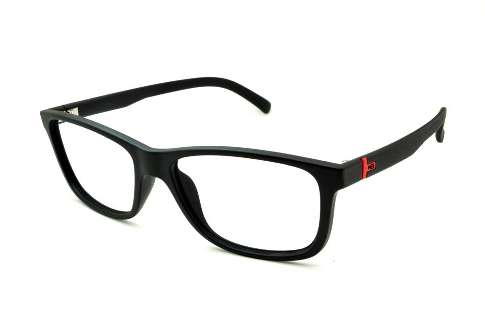 Óculos HB Matte Black / Red preto fosco com vermelho masculino