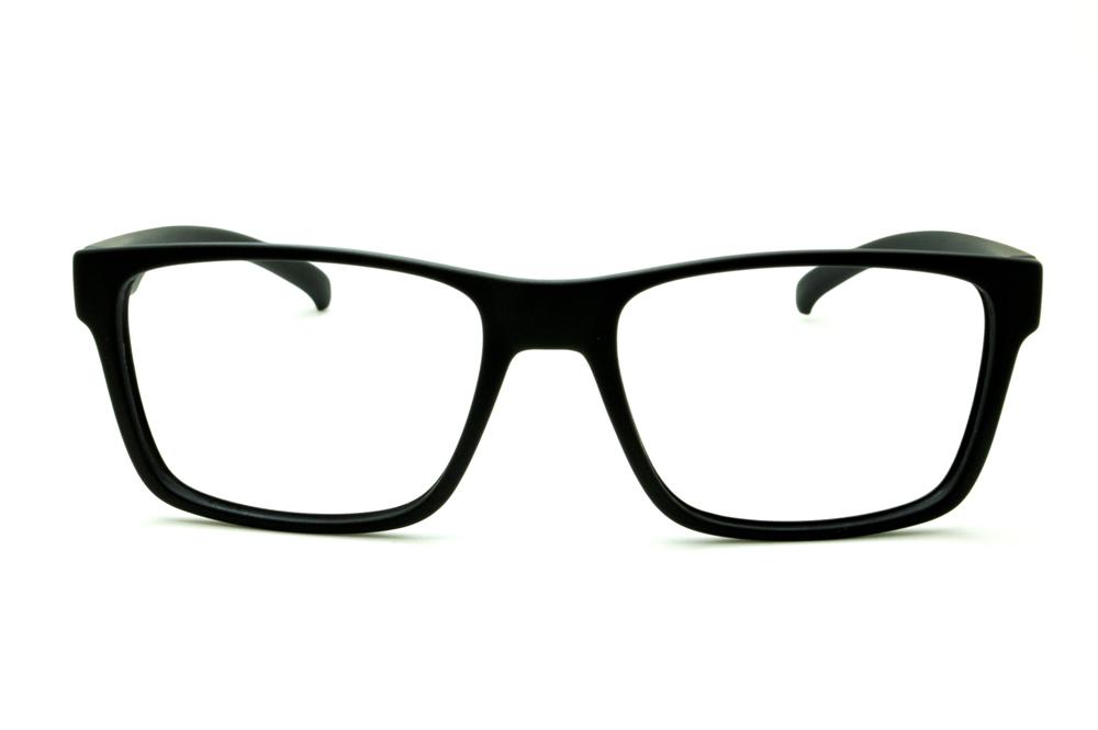 Óculos HB Matte Black preto fosco com detalhe branco