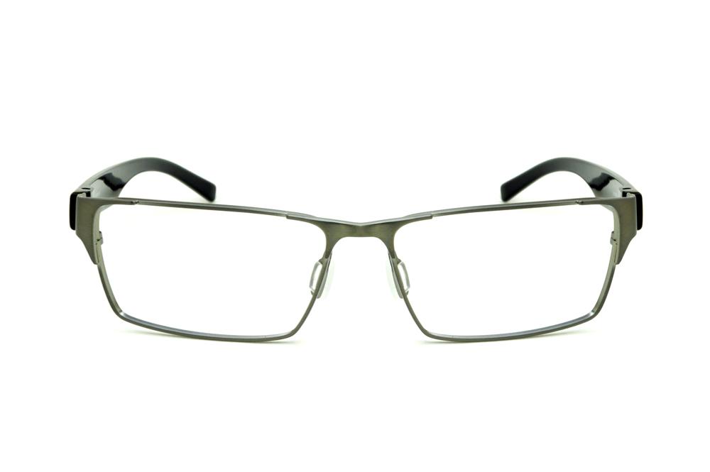 Óculos HB Nickel Gloss Black - Metal niquelado e haste preta