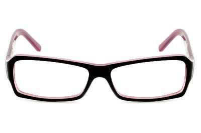 Óculos Ilusion acetato marrom café escuro com rosé para mulheres
