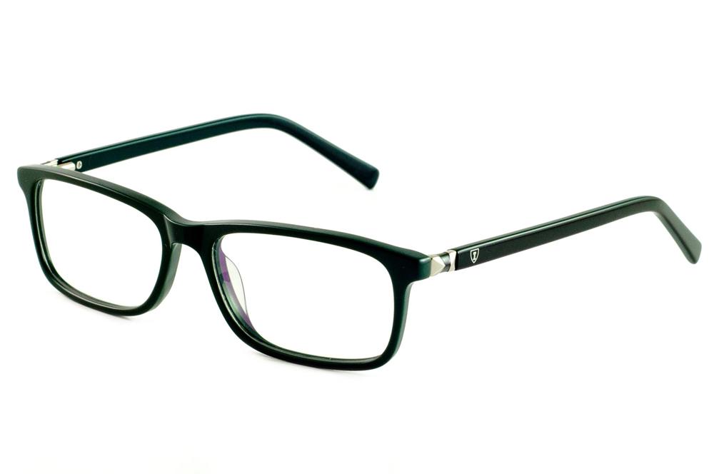 Óculos Ilusion SL6847 acetato verde haste preta homens e mulheres