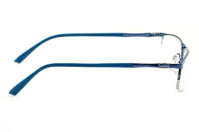 Óculos Ilusion azul royal com haste azul metálico