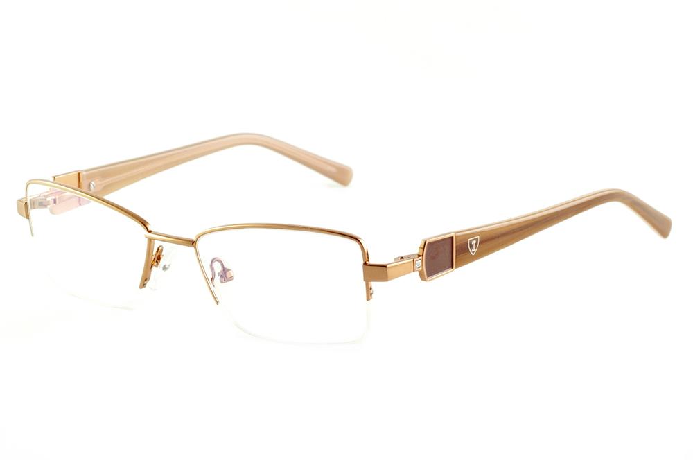 Óculos Ilusion SK1012 cobre haste marrom mesclado feminino