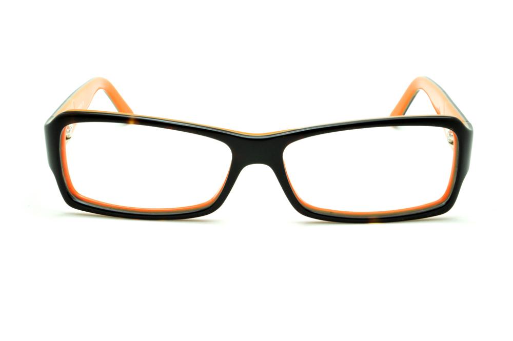 Óculos de grau Ilusion acetato demi tartaruga efeito onça e laranja para mulheres