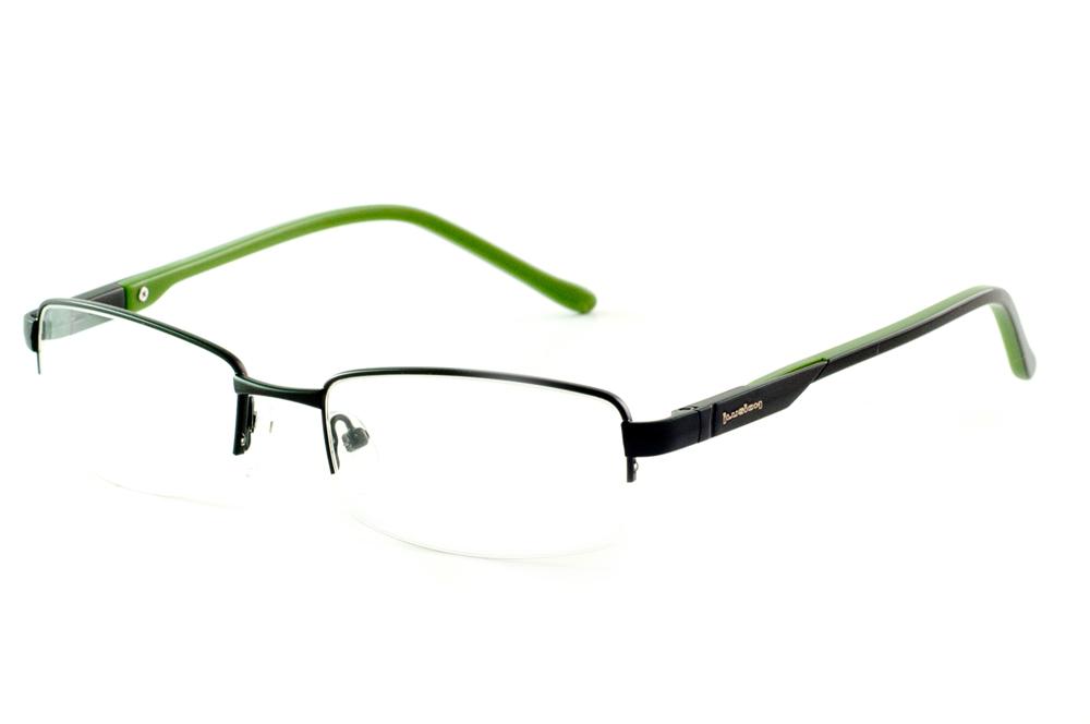 Óculos Ilusion AM2311 preto fio de nylon haste preto/verde