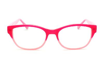 Óculos Disney de grau vermelho rosa bebê pink infantil feminino para menina formato oval em acetato