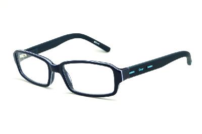 Óculos de grau infantil Disney em acetato azul e friso branco para meninos