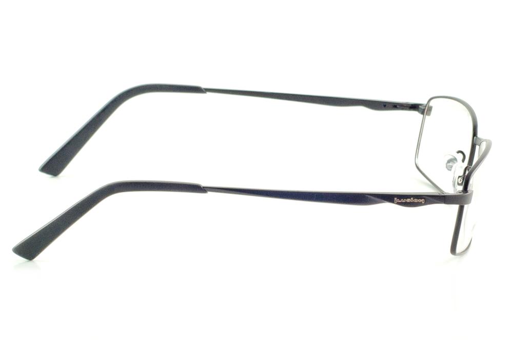 Óculos Ilusion metal preto com haste flexível de mola