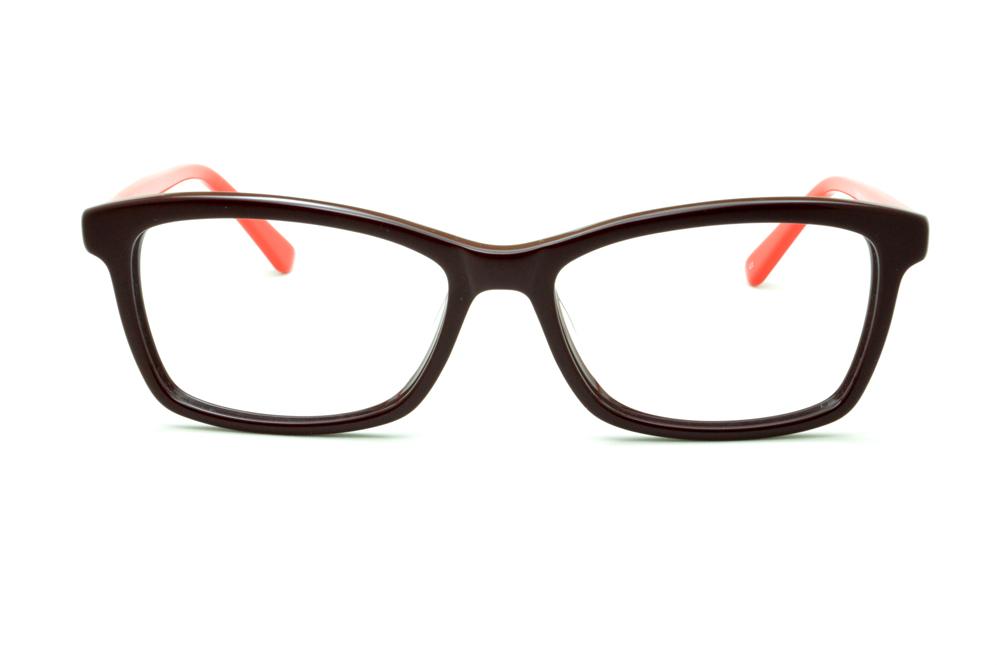 Óculos Ilusion vinho e vermelho com haste flexível de mola