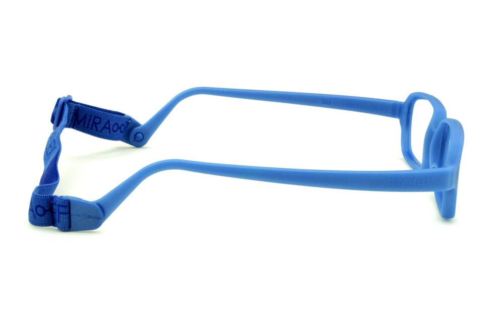 Óculos Miraflex Siliconado INQUEBRÁVEL New Baby 3 45/17 Azul (de 6 a 10 anos)