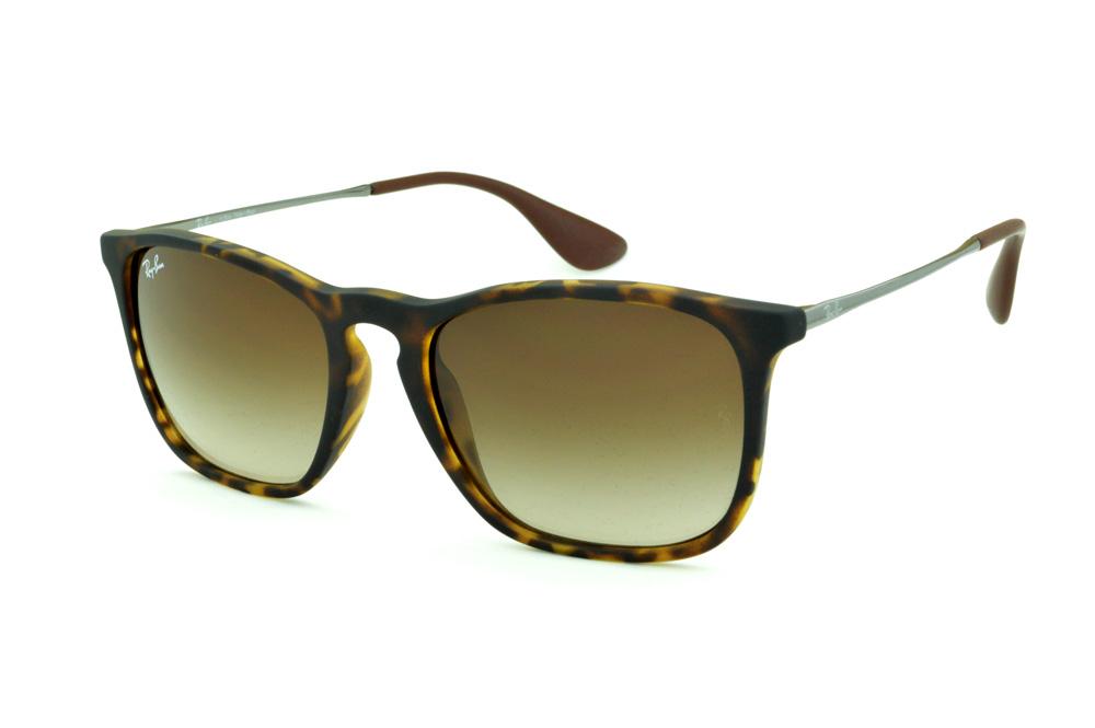 Óculos Ray-Ban Chris RB4187 tartaruga fosco lente degradê