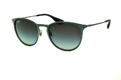 Óculos Ray-Ban Erika Metal RB 3539 cinza com lente degradê