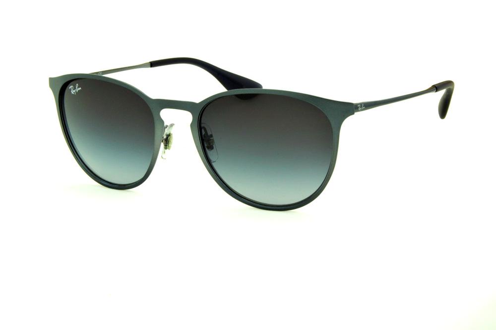 Óculos Ray-Ban Erika Metal RB3539 cinza lente degradê