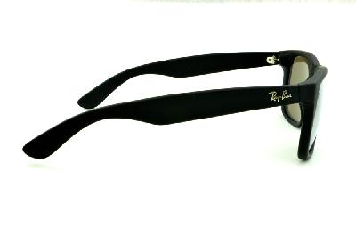Óculos Ray-Ban Justin RB 4165 Preto fosco com lente semi espelhada dourada