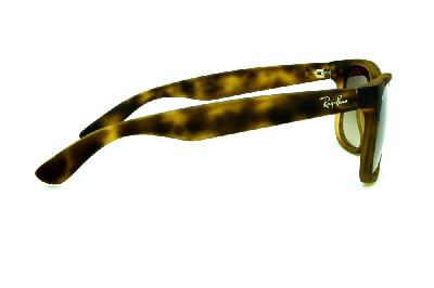 Óculos Ray-Ban Justin RB 4165 Tartaruga fosco com lente degradê