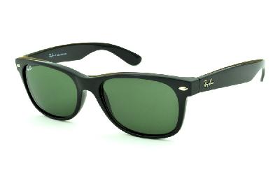 Óculos Ray-Ban New Wayfarer RB 2132 Preto com lente verde