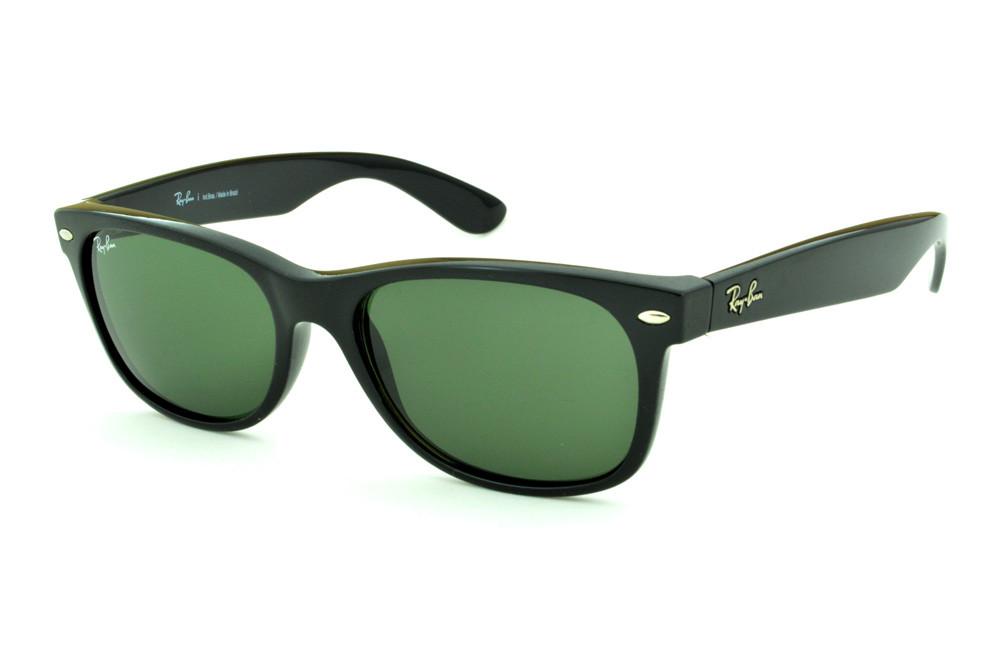 Óculos Ray-Ban New Wayfarer RB2132 Preto lente verde