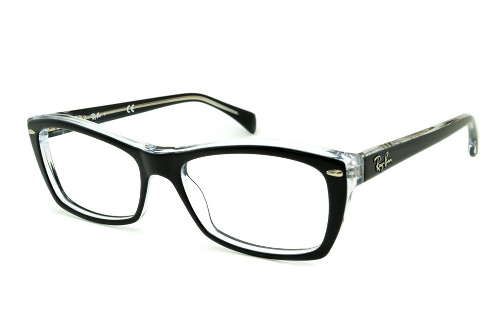 Óculos Ray-Ban RB5255 Preto e Transparente