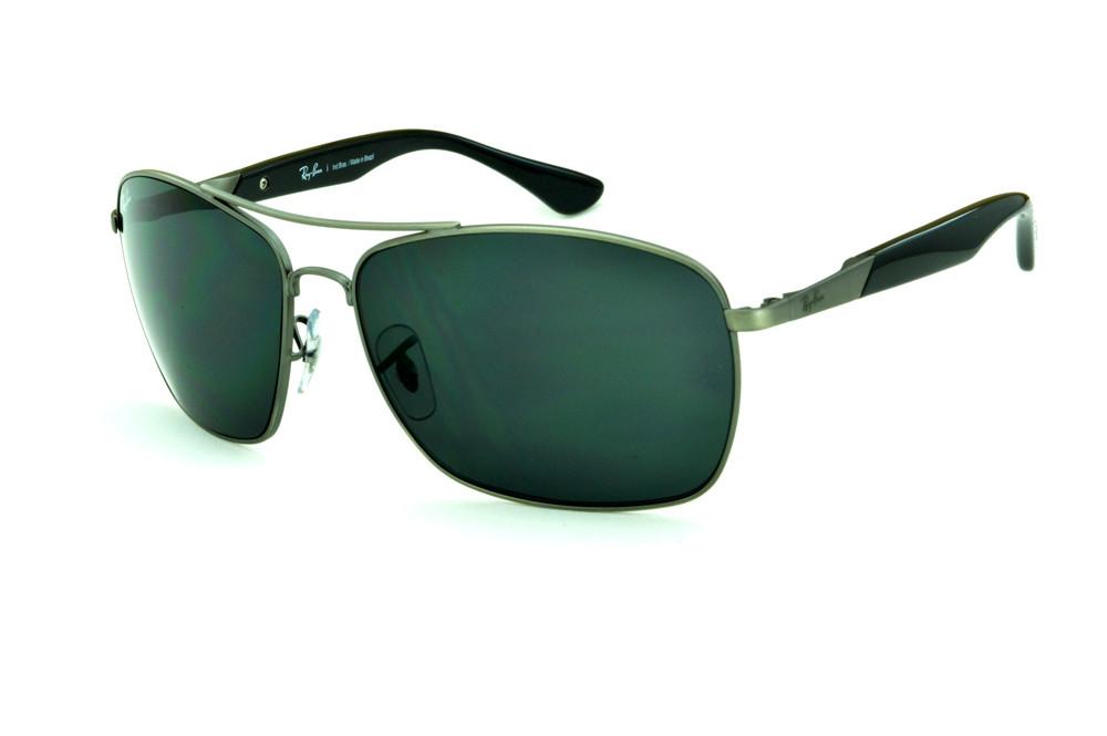 Óculos Ray-Ban RB3531 de sol cinza grafite armação metal