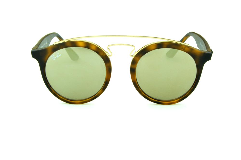 Óculos Ray-Ban de sol Gatsby Large tartaruga fosco com lente espelhada bronze