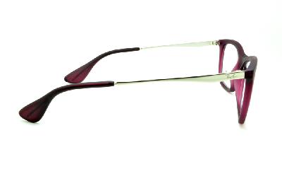 Óculos de grau Ray-Ban acetato efeito borracha rosa queimado fosco feminino