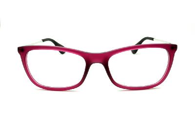 Óculos de grau Ray-Ban acetato efeito borracha rosa queimado fosco feminino