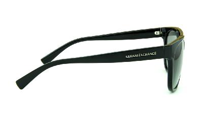 Óculos de Sol Armani Exchange Gatsby em acetato preto para homens e mulheres