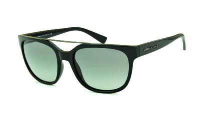 Óculos de Sol Armani Exchange Gatsby em acetato preto para homens e mulheres