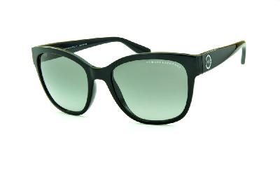 Óculos de Sol Armani Exchange em acetato preto e lente cinza degradê para mulheres