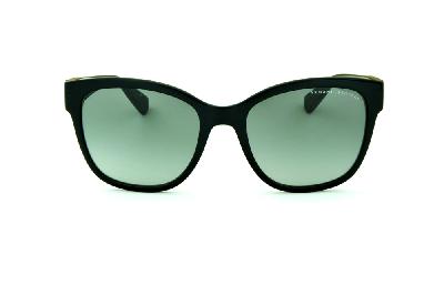 Óculos de Sol Armani Exchange em acetato preto e lente cinza degradê para mulheres