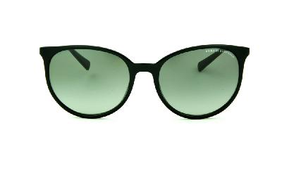Óculos de Sol Armani Exchange em acetato preto e haste metal fina feminino