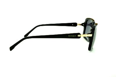 Óculos de Sol Bulget em acetato preto e strass cristal para mulheres