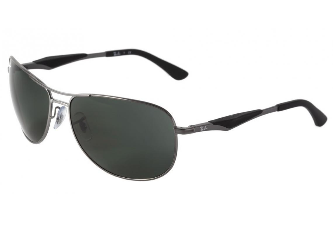 Óculos Ray-Ban RB3519 de sol prata lente cinza escuro