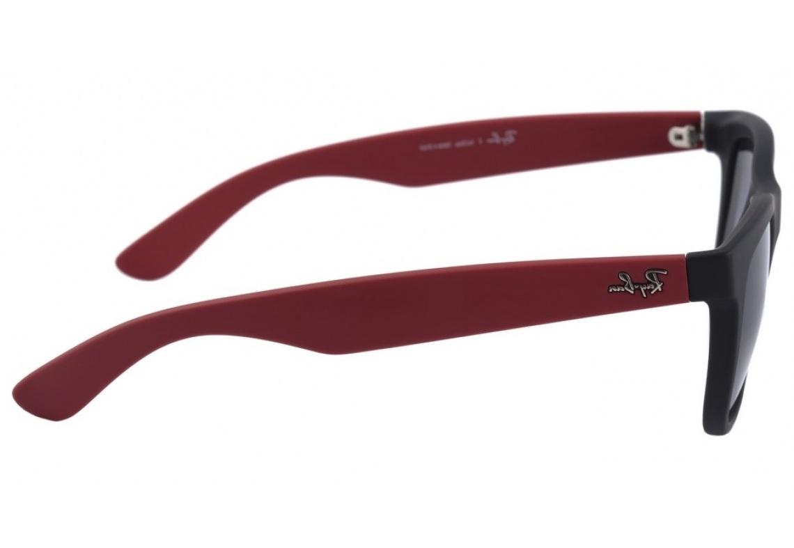 Óculos de Sol Ray-Ban 4219 acetato preto com haste vermelha